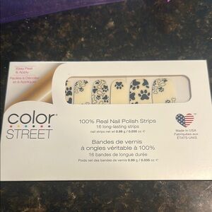 Color Street Black Paw Print Nail Strips